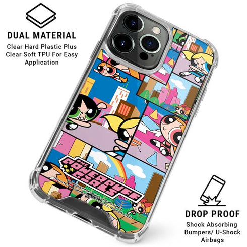 Cartoon Network Powerpuff Girls Patches iPhone 16 Pro Max Clear Case